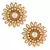 Beautiful flower pearl stud
