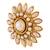 Beautiful flower pearl stud