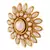Beautiful flower pearl stud