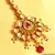 Kundan Meenakari Ruby Emerald Maang Tikka