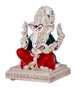Silver Plated Ganesh Idol