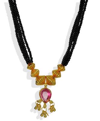 Womens Trends Combo Pack Of Two Traditional, Ethnic And Antique Gold Plated Mangalsutra And Earrings Set 3