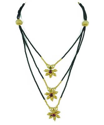 Womens Trends Combo Pack Of Two Traditional, Ethnic And Antique Gold Plated Mangalsutra And Earrings Set 4