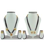 Womens Trends Combo Pack Of Two Traditional, Ethnic And Antique Gold Plated Mangalsutra And Earrings Set