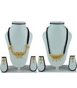 Womens Trends Combo Pack Of Two Traditional, Ethnic And Antique Gold Plated Mangalsutra And Earrings Set
