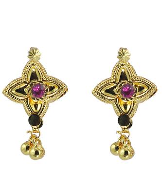Womens Trends Combo Pack Of Two Traditional, Ethnic And Antique Gold Plated Mangalsutra And Earrings Set 2