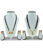 Womens Trends Combo Pack Of Two Traditional, Ethnic And Antique Gold Plated Mangalsutra And Earrings Set