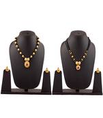 Womens Trends Combo Pack Of Two Traditional, Ethnic And Antique Gold Plated Necklace & Mangalsutra And Earrings Set