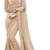 Dusty Peach embroidered net saree with blouse