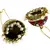Maroon Blue White Gold Plated Meenakari Pearl Enamel Jhumki Earring for Women