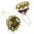Pink Blue White Gold Plated Meenakari Pearl Enamel Jhumki Earring for Women