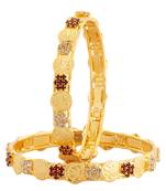 Gold Cubic Zirconia bangles-and-bracelets
