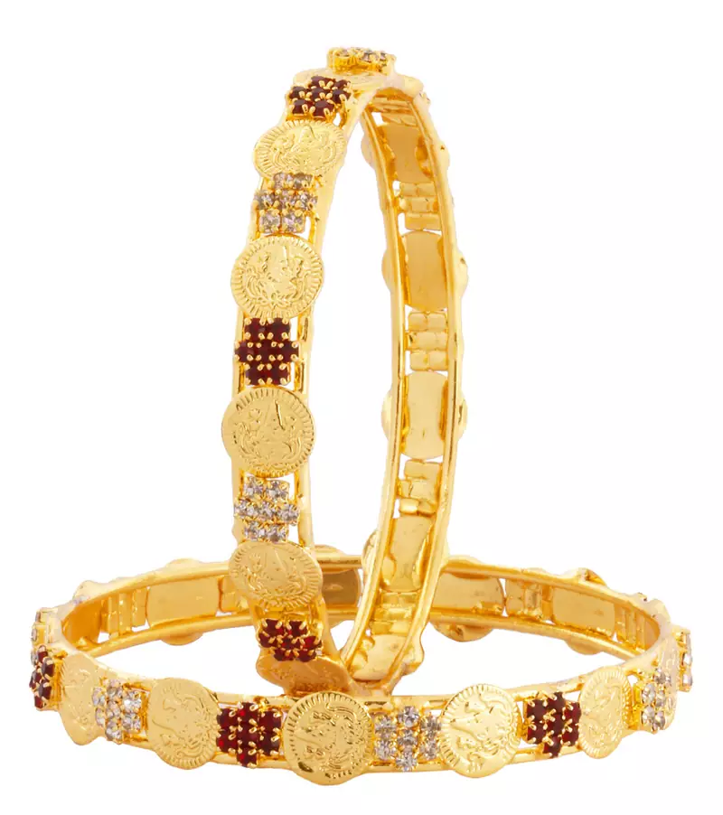 Gold Cubic Zirconia bangles-and-bracelets