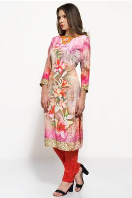 multicolor crepe digital print kurti 2