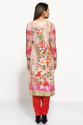 multicolor crepe digital print kurti 3