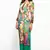 multicolor crepe flower print kurti