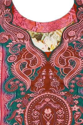 multicolor crepe printed kurti 4