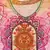 Pink crepe digital print kurti