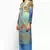 Blue crepe digital printed kurti