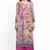 Sky blue and pink crepe printed kurti