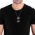 Dashing Double Superman Pendant With Chain