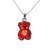 Cute Teddy Bear Pendant With Chain