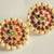 GORGEOUS BIG TEMPLE PEARL EARRINGS