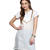 White Solid Cotton Blend Kurtis