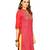 Coral Embroidery Polyester Chiffon Kurtis