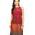 Red Solid Polyester Georgette Kurtis