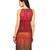 Red Solid Polyester Georgette Kurtis