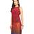Red Solid Polyester Georgette Kurtis