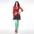 Red Printed cotton Kurtis