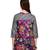 Purple Printed Cotton & Polyester Kurtis