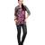 Purple Printed Cotton & Polyester Kurtis
