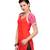 Orange Solid Polyester Kurtis