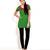 Green & Maroon Printed Cotton Kurtis