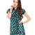 Green & Black Printed Polyester Kurtis