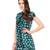 Green & Black Printed Polyester Kurtis