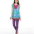 Green & Red Printed Cotton Kurtis