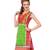 Green & Red Printed Cotton Kurtis