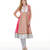 Beige & Pink Solid Cotton & Jacquard Kurtis