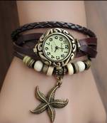 Morcrest Brown Leather Charms Watch