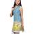 Blue & Green Printed Cotton Kurtis