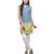 Blue & Green Printed Cotton Kurtis