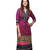 Fuchsia Printed Cotton Jacquard Kurtis
