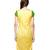 Blue & Yellow Solid Cotton Kurtis