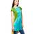 Blue & Yellow Solid Cotton Kurtis