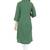 Mystique India Green 3|4 Sleeve Chinese Collar Khadi Long Kurti For women