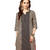 Beige & Black Printed Cotton Kurtis